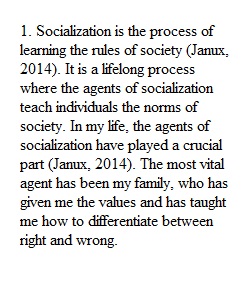 Week Four Discussion: Socialization, and Deviance